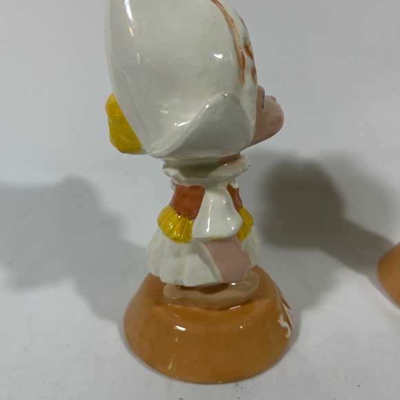 VTG DUNCAN ENTERPRISES 1979 SET OF CERAMIC ANTHROPOMORPHIC SALT/PEPPER SHAKER 6” - Picture 2 of 14